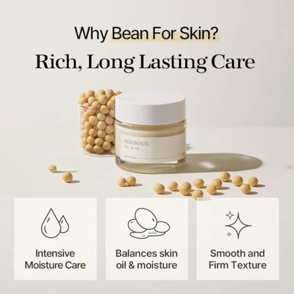 mixsoon Bean Cream - Intensive Moisture Face Cream For Smooth, Nourished Skin (1.69 fl.oz / 50ml) - Image 3