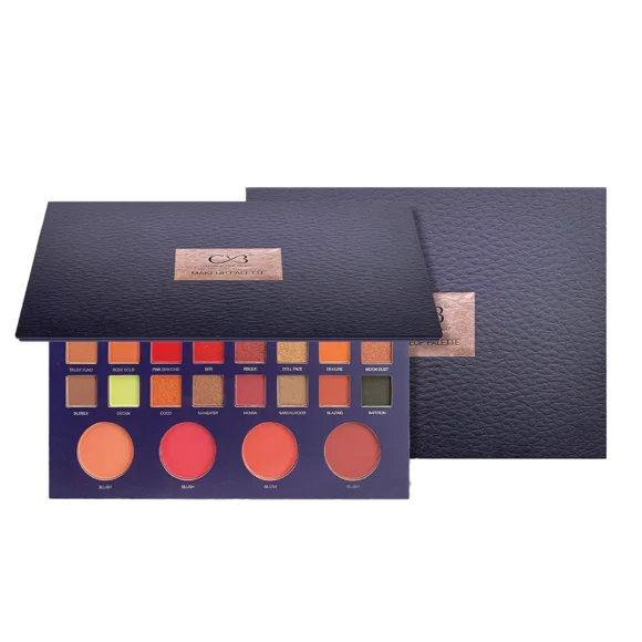 CVB C79 36 Color Makeup Palette for Deep Layering, Micro-Crystal Powder Colour Kit for Face & Eyes, Includes 4 Blush Powder (36 Shades, 90g) - Image 3