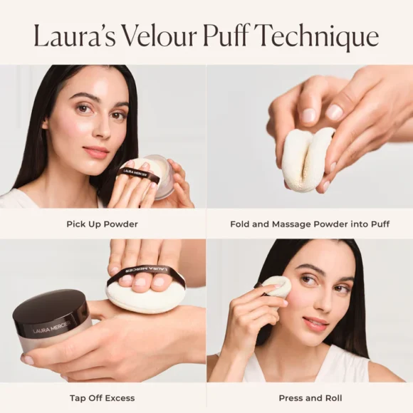 Laura Mercier Translucent Loose Setting Powder, 24HR Shine Control, - Image 3