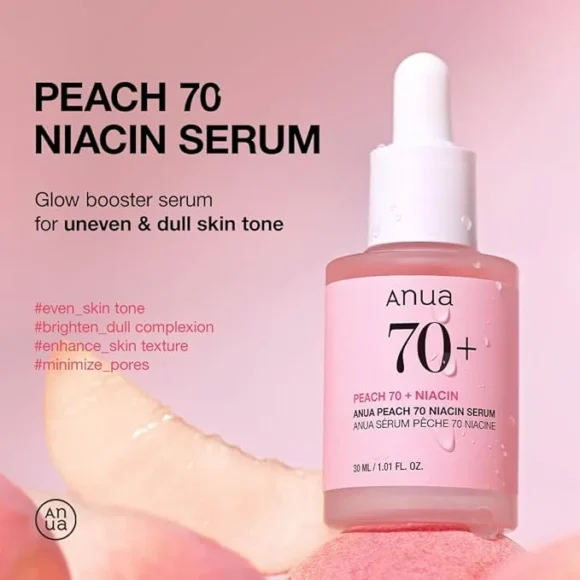 Anua Peach 70 Niacinamide Brightening Serum – 30ml - Image 2