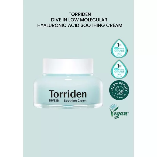 Torridon - DIVE-IN Low Molecular Hyaluronic Acid Soothing Cream 100ml - Image 5