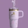 14 OZ – Blush Petal Pink Stanley X LoveShackFancy Holiday Quencher | With Original Box Fast Delivery