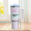 40 Oz Tumbler Straw Lid Insulated Stainless Steel Water Bottle Coffee Mug Travel